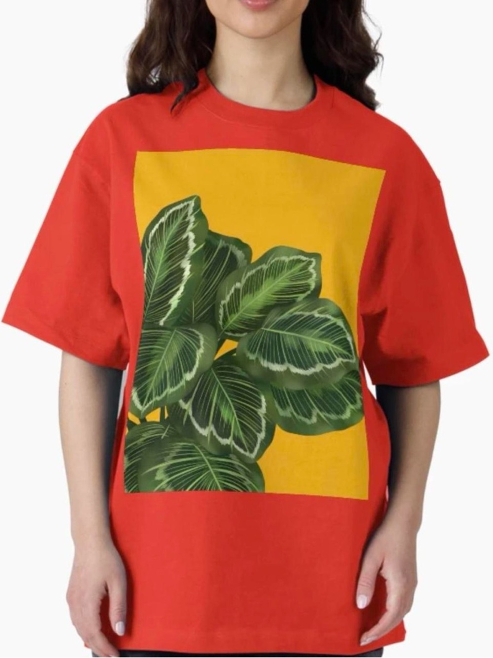 Redbubble Red Plant Graphic Tee
